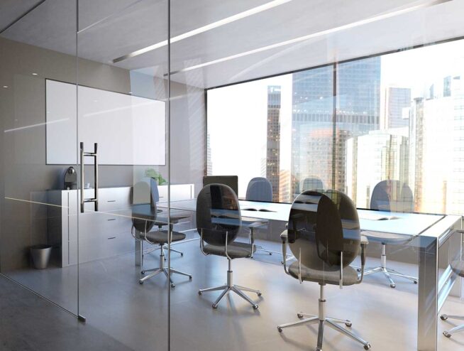 office glass walls NYC